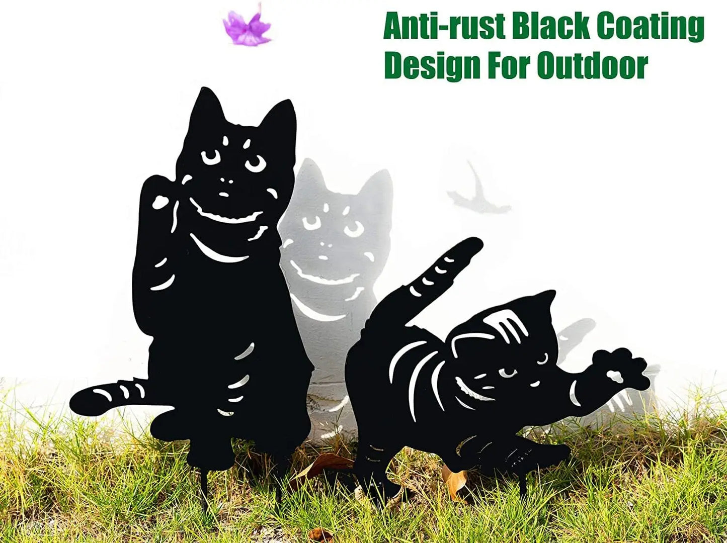 Metal Animal Silhouette Fence Decorations