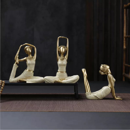 Abstract Meditation Yoga Pose Figurine