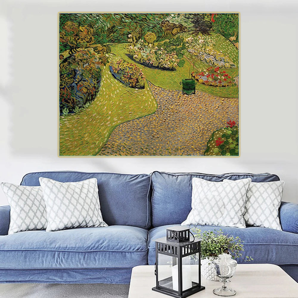 Van Gogh《Garden in Auvers》Canvas Art