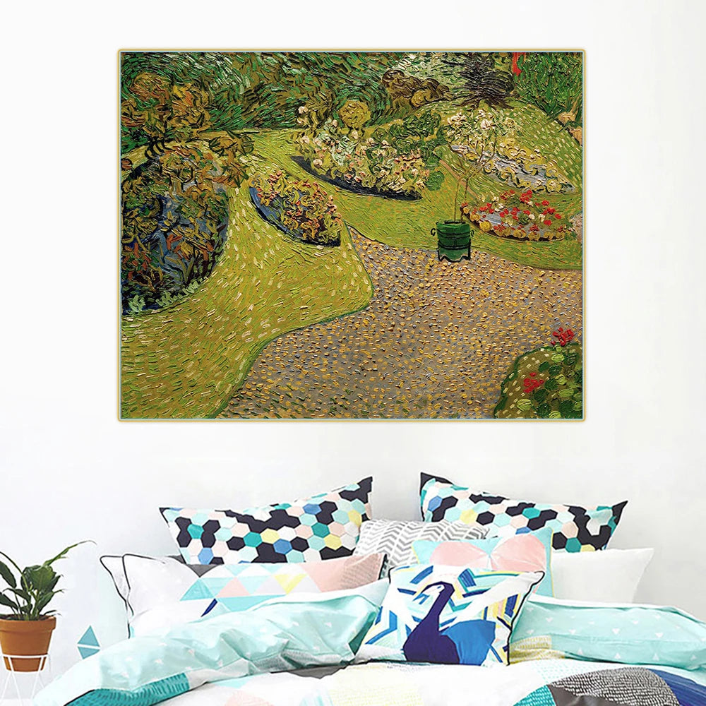 Van Gogh《Garden in Auvers》Canvas Art