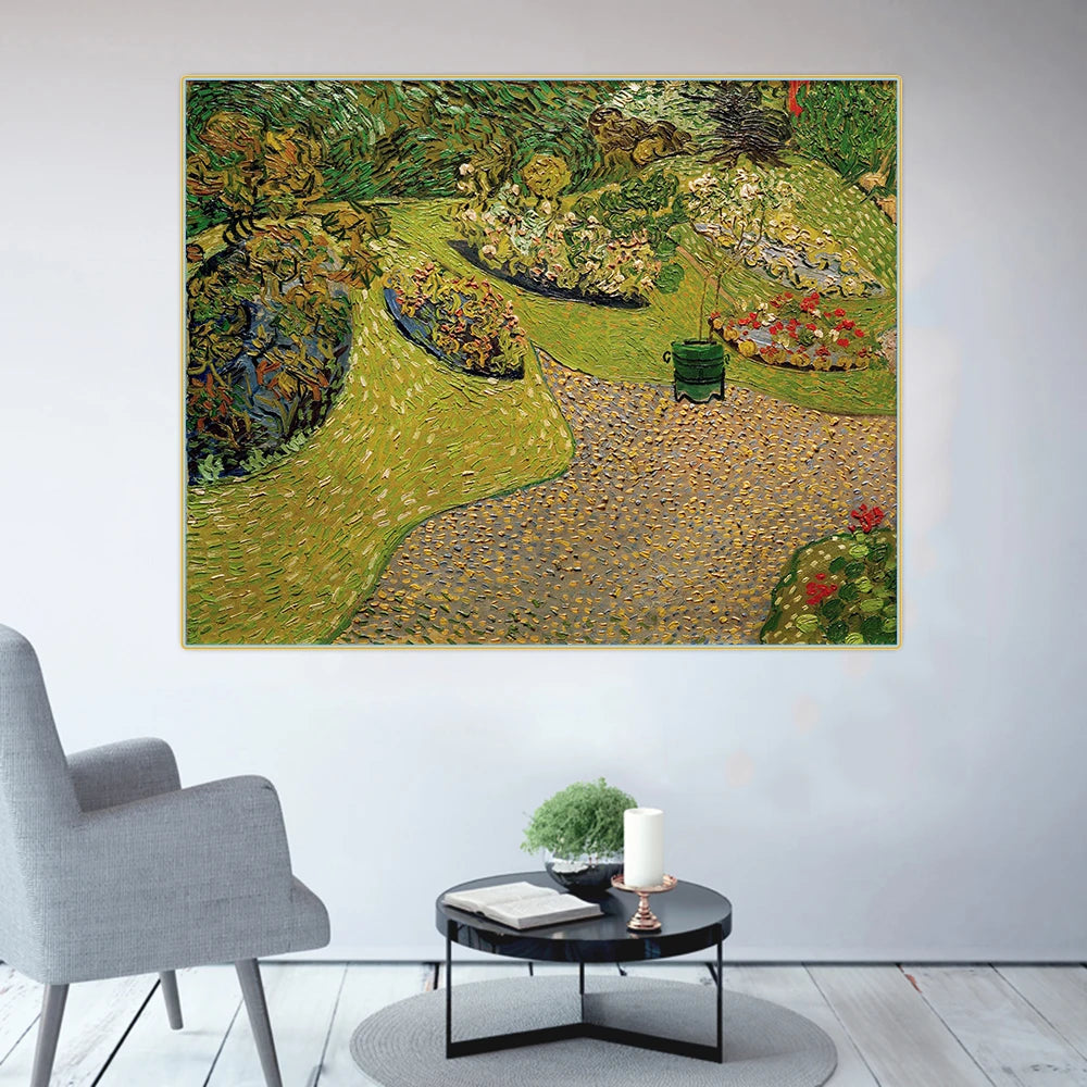 Van Gogh《Garden in Auvers》Canvas Art