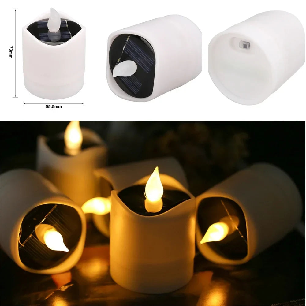 Flickering Flameless Solar Garden Candles