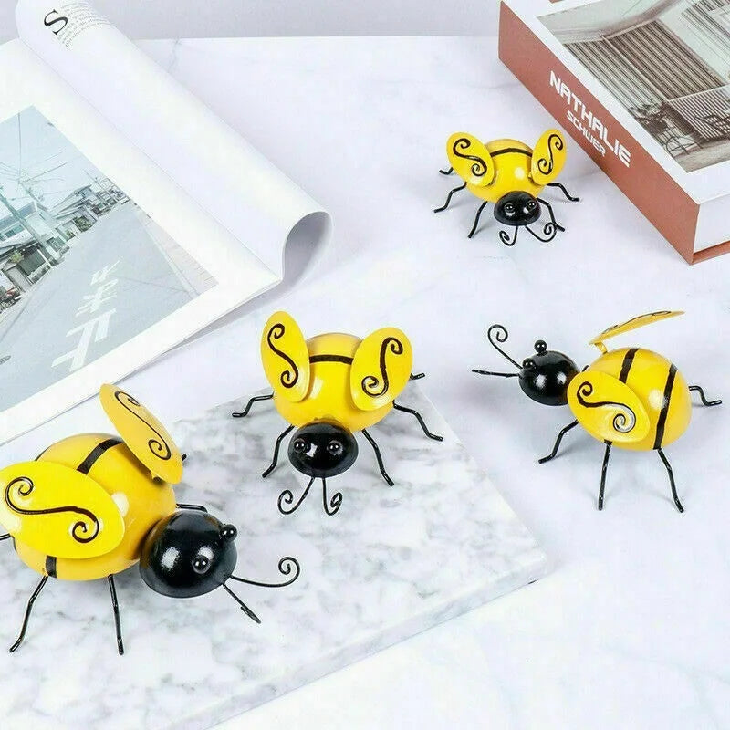 Metal Art Bumble Bee Garden Accents