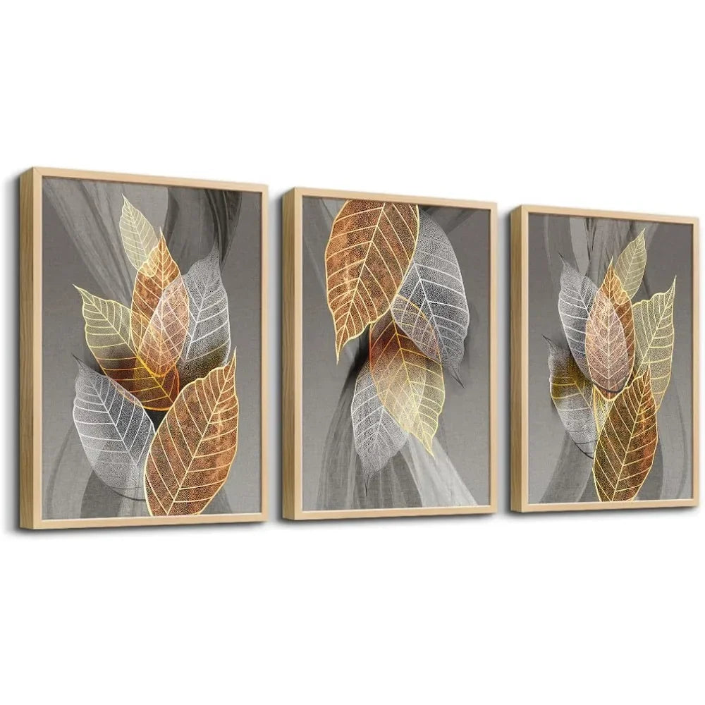 Wood Framed Metal Wall Art