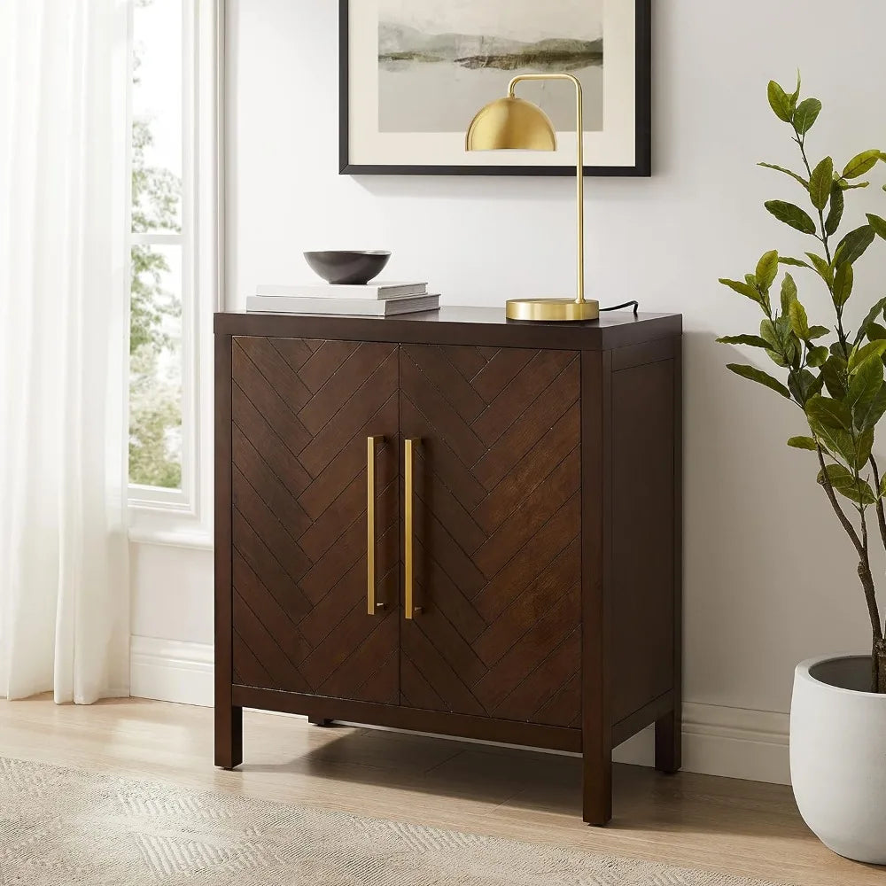 Crosley Furniture Darcy Accent Cabinet, Dark Brown