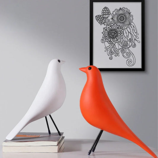 Modern, Colorful Bird Sculptures