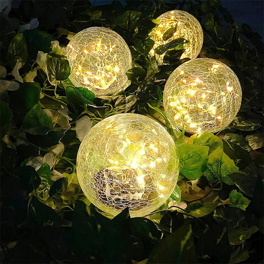 Cracked Glass Solar, Waterproof  Garden Light