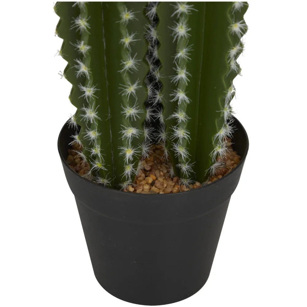 Artificial Cactus with  Realistic Leaves