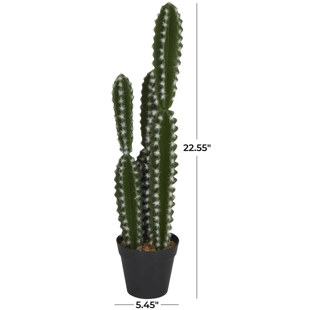 Artificial Cactus with  Realistic Leaves