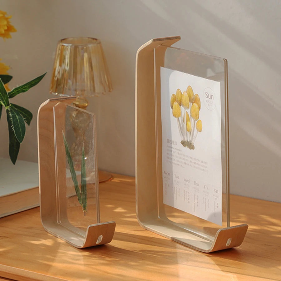 Wooden Photo Frame Herbarium Display