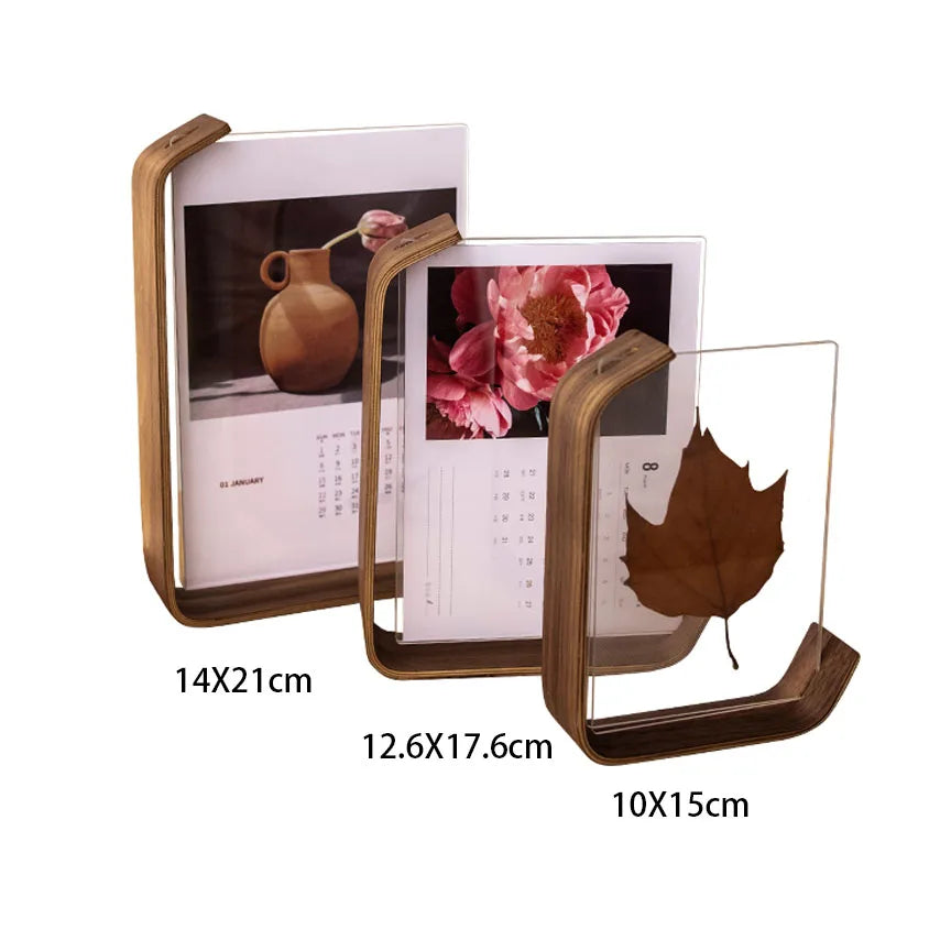 Wooden Photo Frame Herbarium Display