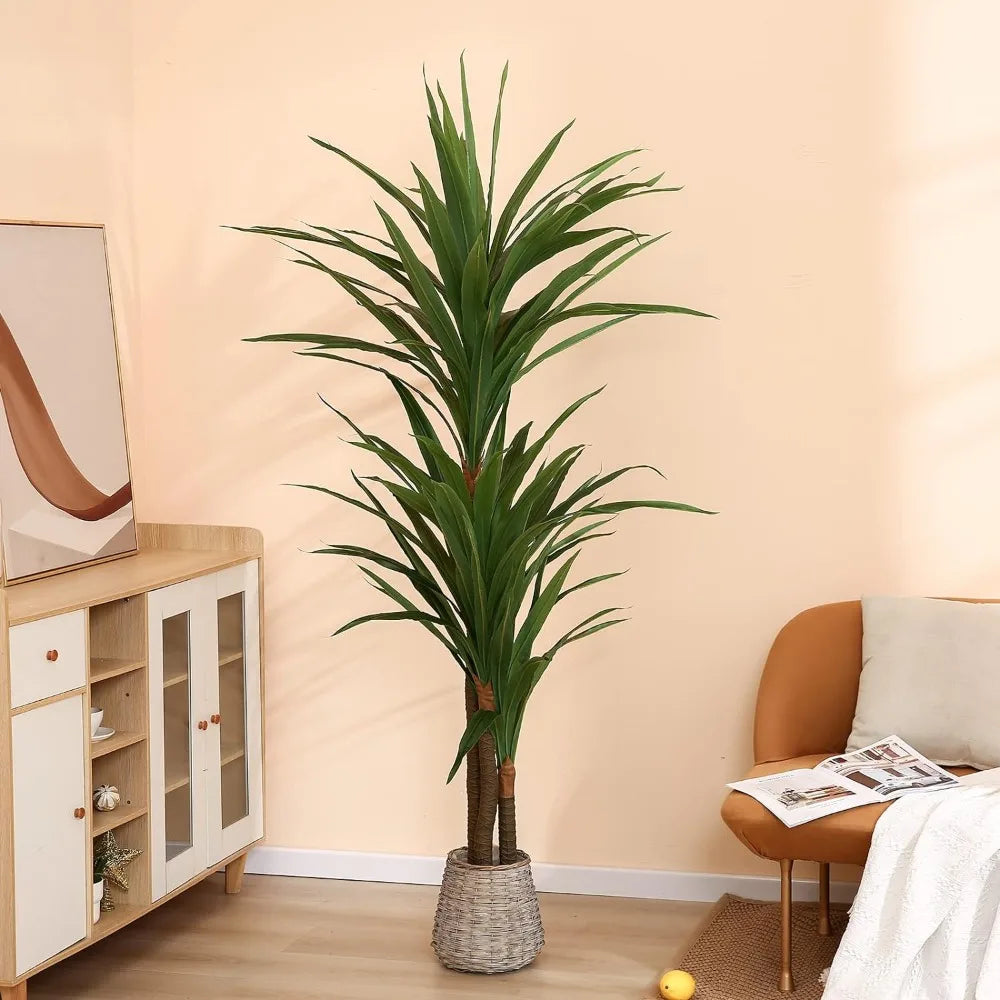 6 Foot Silk Dracaena Corn Plant