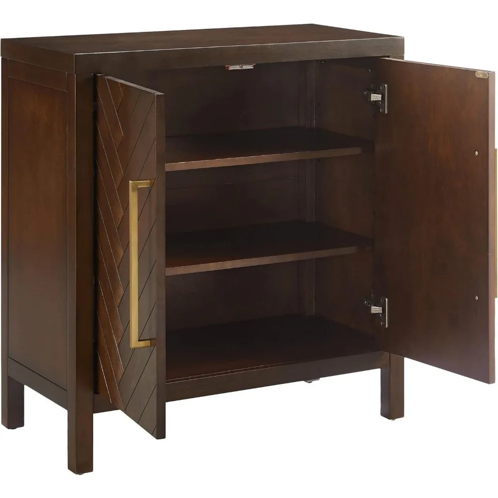 Crosley Furniture Darcy Accent Cabinet, Dark Brown