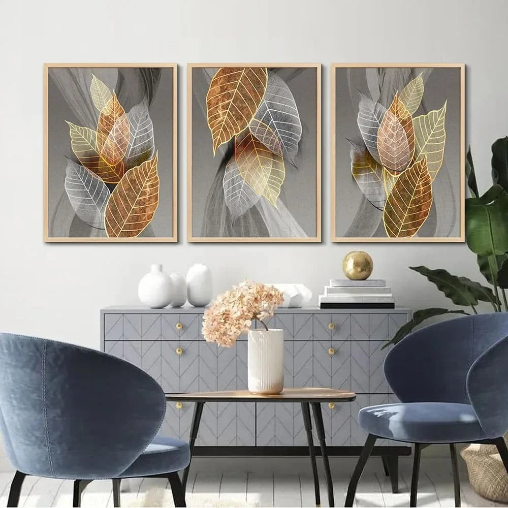 Wood Framed Metal Wall Art