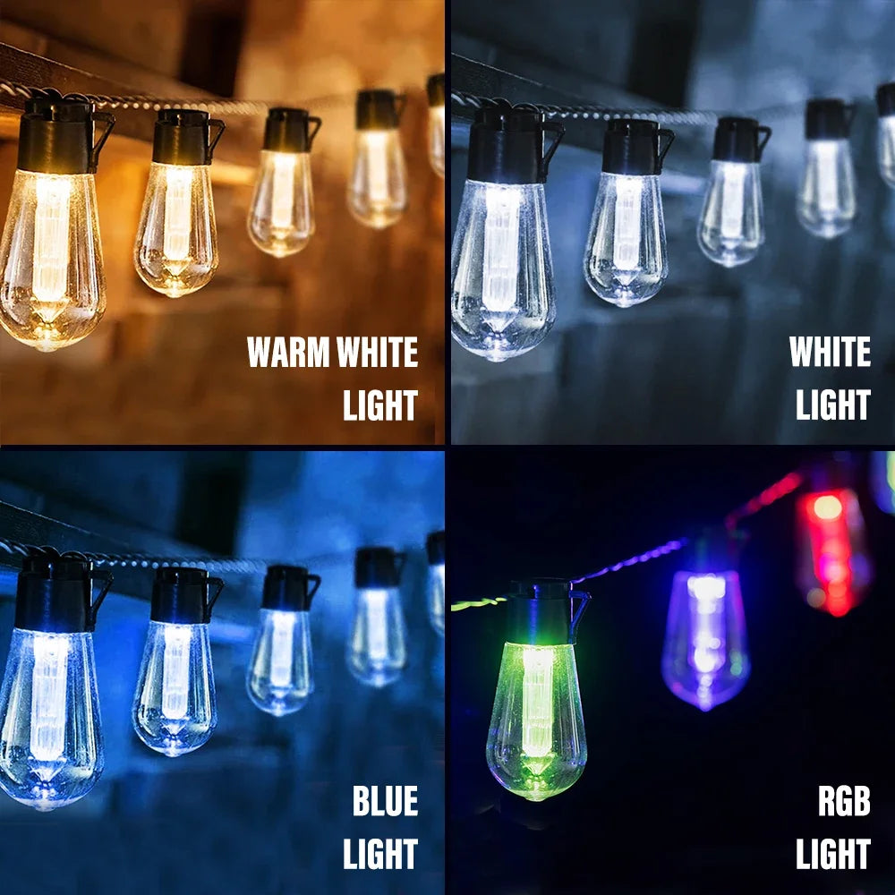 Solar Garden Waterproof String Lights