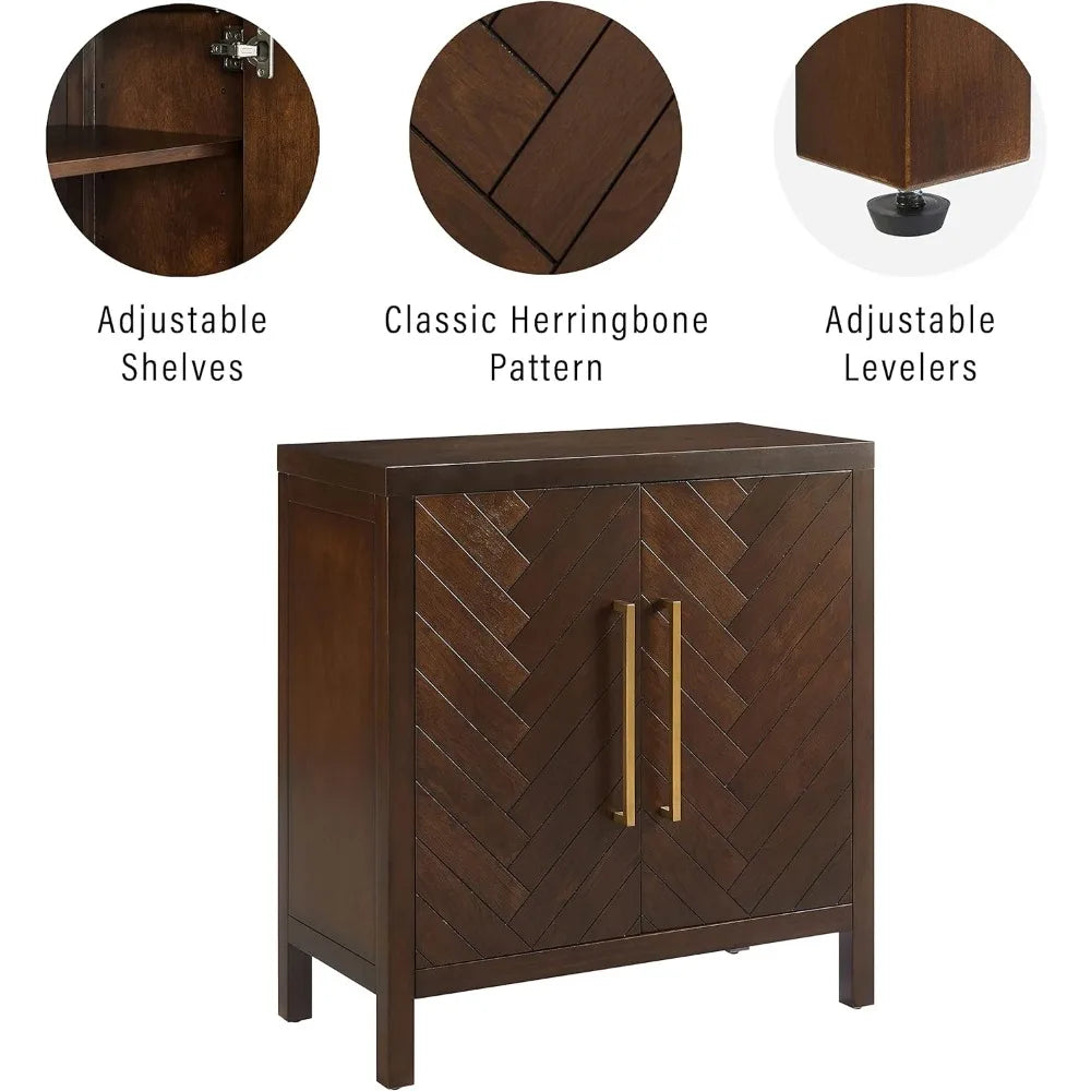 Crosley Furniture Darcy Accent Cabinet, Dark Brown