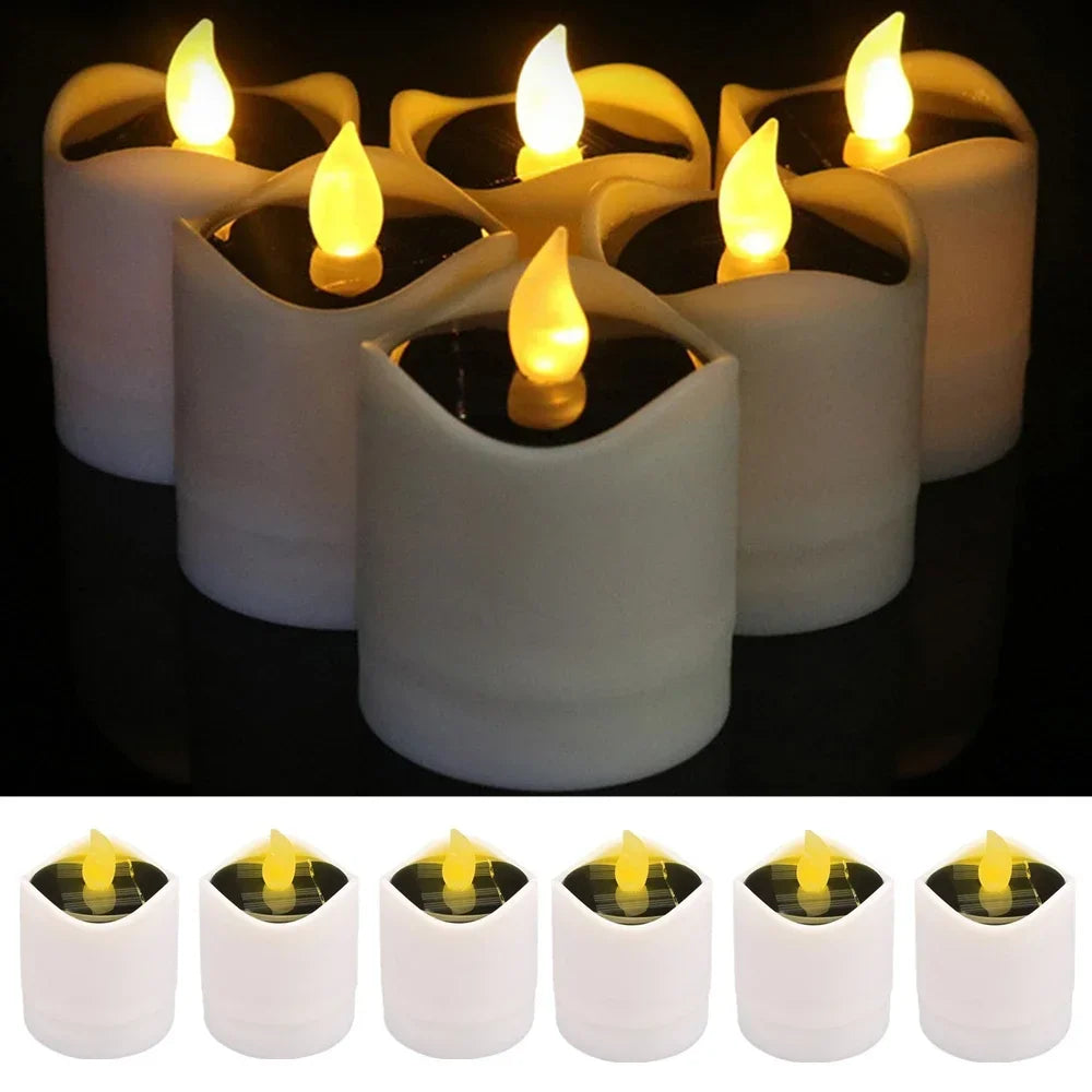 Flickering Flameless Solar Garden Candles