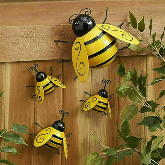 Metal Art Bumble Bee Garden Accents