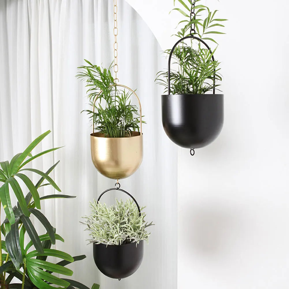 Hanging Metal Plant Pot Indoor/Outdoor