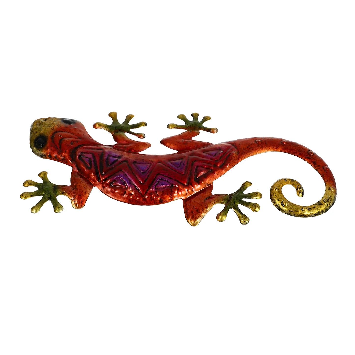 Large Outdoor Metal Gecko Wall Decoration