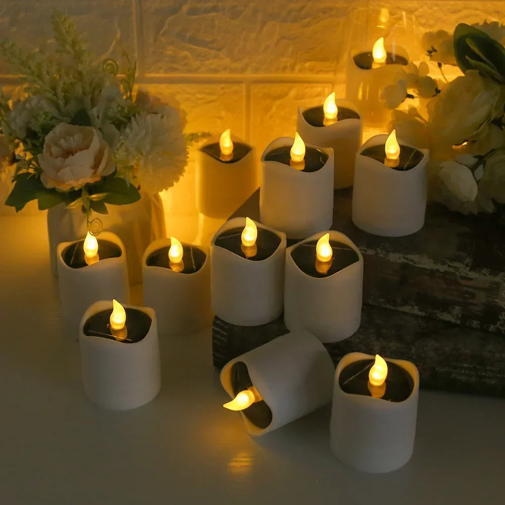 Flickering Flameless Solar Garden Candles