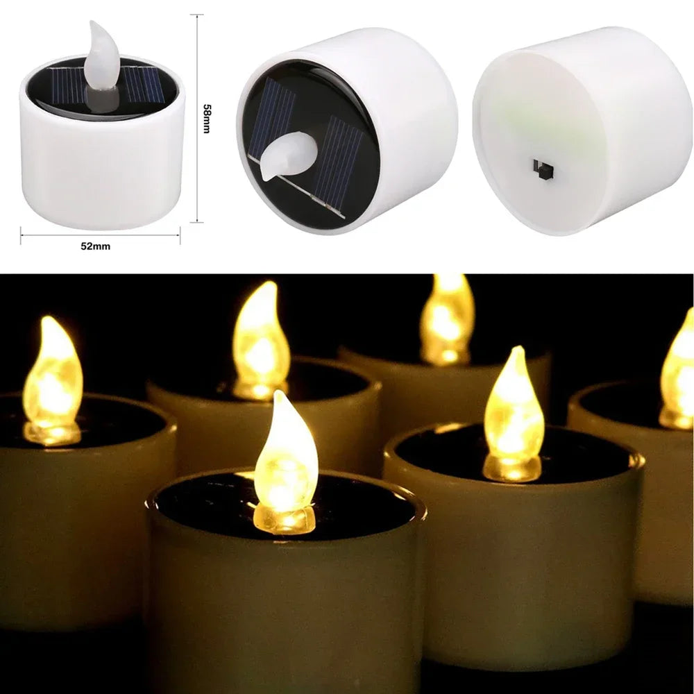 Flickering Flameless Solar Garden Candles