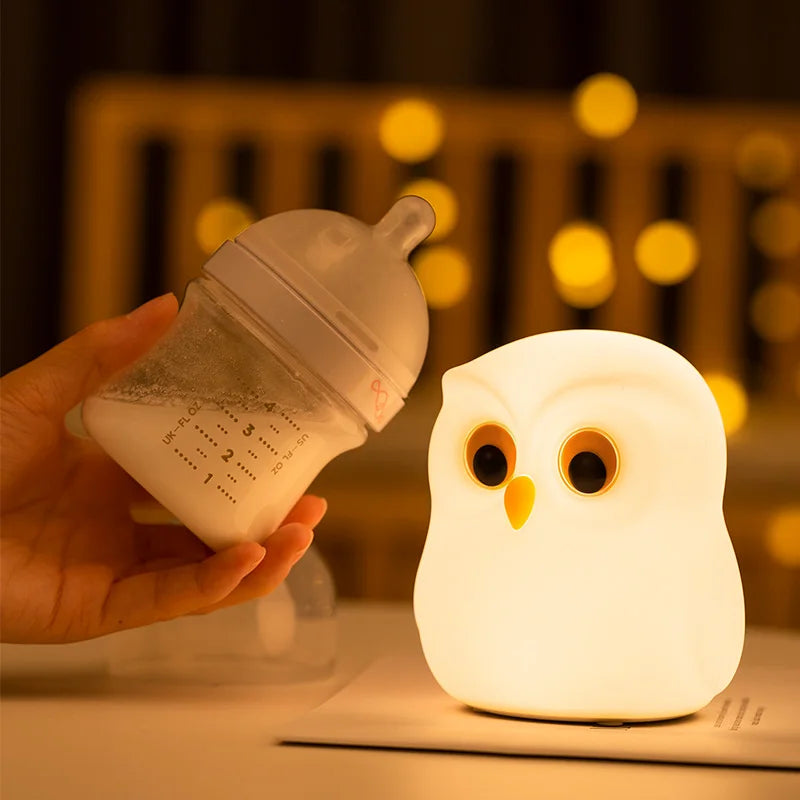 Owl LED Night Light with Touch Sensor and Remote