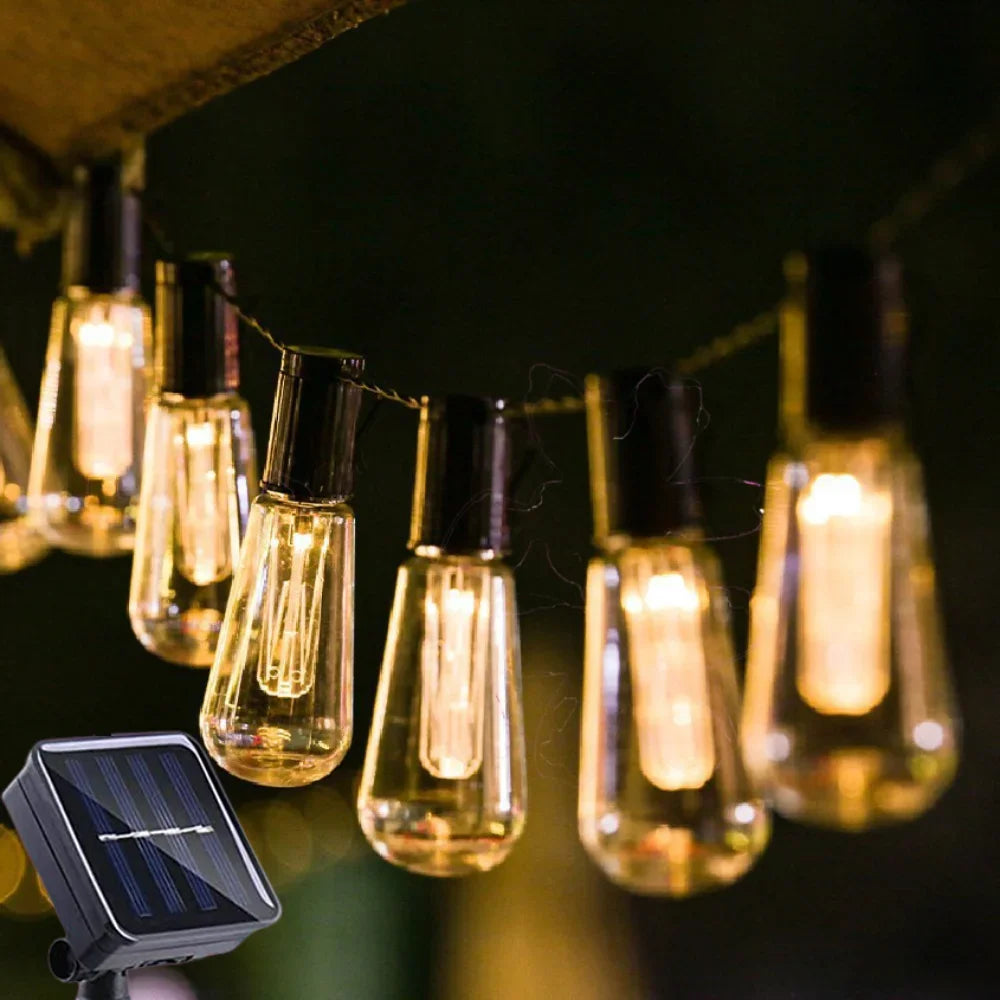 Solar Garden Waterproof String Lights