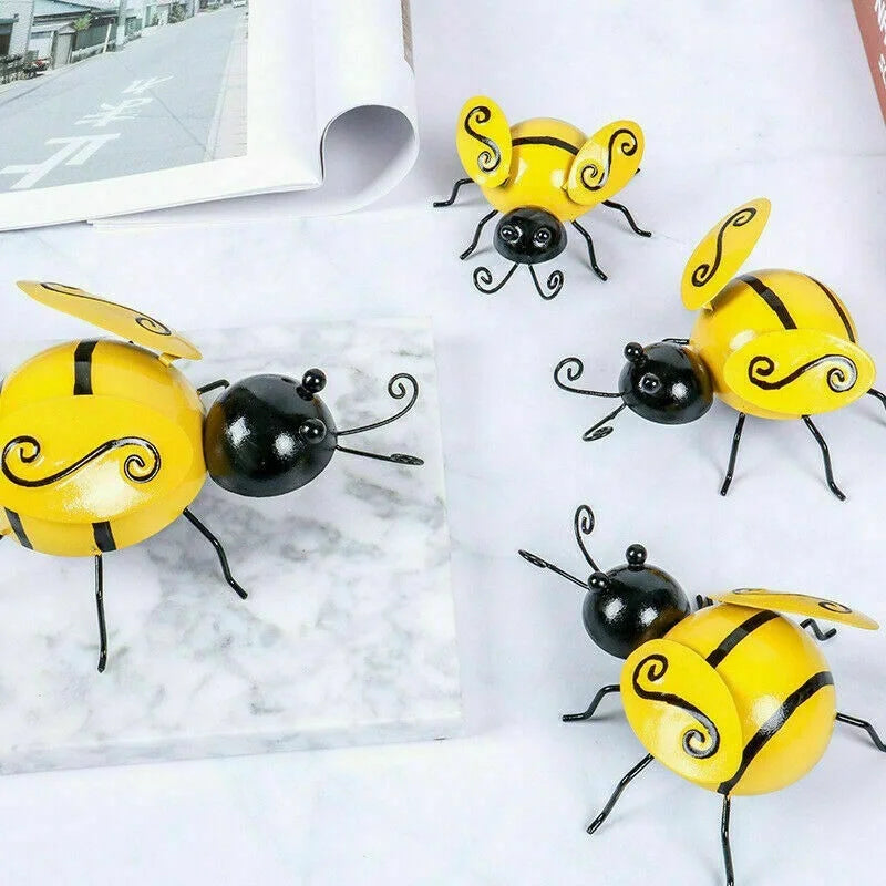 Metal Art Bumble Bee Garden Accents